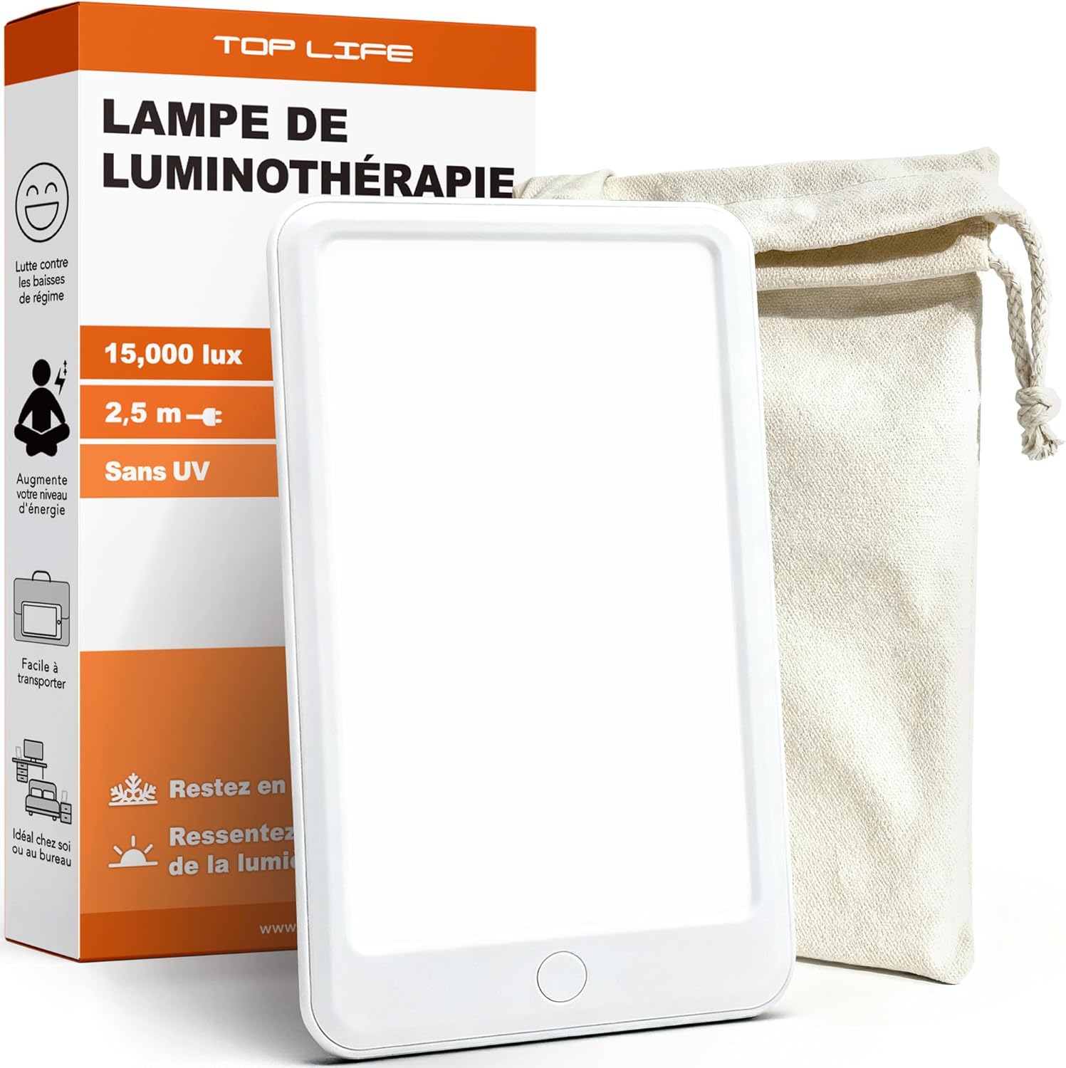 Top Life Lampe de Luminothérapie 15000 Lux